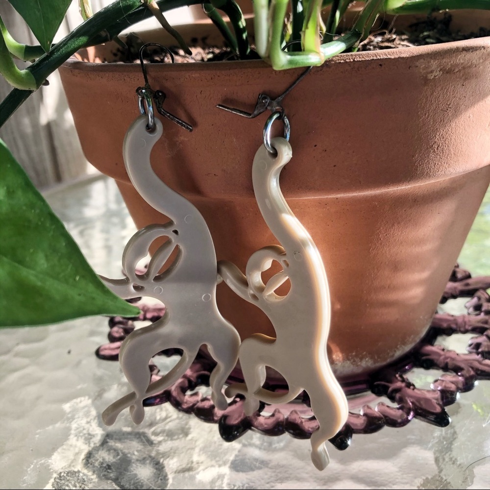 Cute Barrel Full of Monkey Earrings